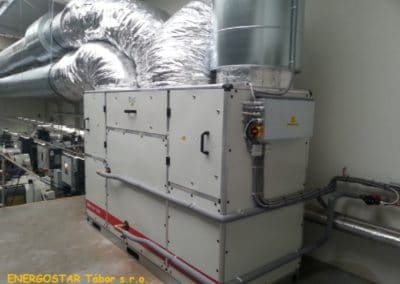 Realizace od Energostar Tábor - YPSOTEC - větrání a rekuperace výrobní haly